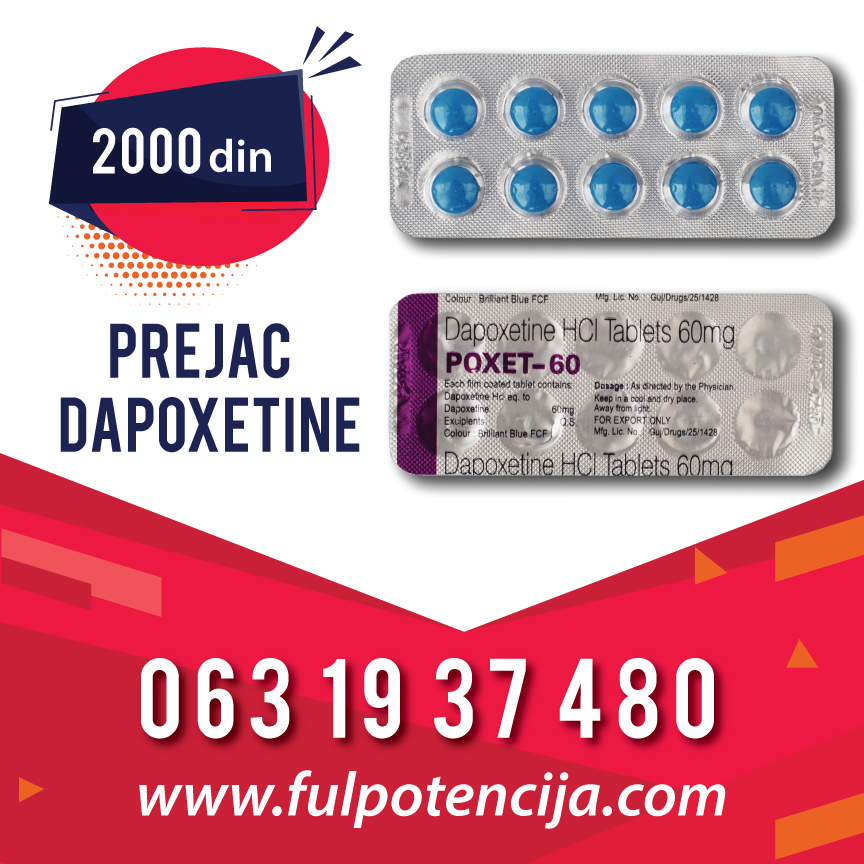 Prejac Dapoxetin Cena 2000 din