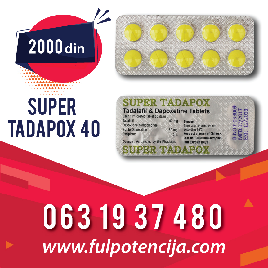 Super Tadapox tablete Cena 2000 din